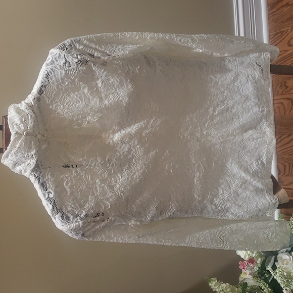 Nwt Elie Tahari large lace top streachy - Picture 9 of 13